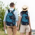 thumbnail image 5 of KLL Bohemian Turtle Print Travel Laptop Backpack - College Backpack Business Work Bag Nurse Bag Casual Daypack for Weekender Business Hiking -Small, 5 of 6