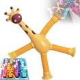 thumbnail image 1 of Fiudx Jirafa de Juguete, Figura de Plástico Estirable, Juguete Colorido con Ventosa, Regalo Educativo para Niños, Divertido Recuerdo de Fiesta, Mejora La Fuerza y La Concentración de Las Manos, Fabri, 1 of 2