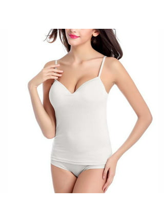FOCUSSEXY Women Tummy Control Shapewear Tank Tops with Built in Bra  Camisole Tank Top Body Shaper with Padded Bra Seamless Shaping Camisole  Tank Top Underskirts 