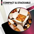 thumbnail image 4 of Green Direct Chinese Take Out Food Boxes with Metal Wire Handle White Pack of 50 Containers, 4 of 6
