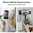 thumbnail image 2 of GTSolonia Phone Vlog Selfie Monitor Screen, Portable Back Monitor with Magnetic Connection and Remote Control, Low Latency for Selfie Vlog Live Stream, Compatible with iPhone & Android, White C80, 2 of 3