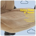 thumbnail image 6 of Serta Hannah Executive Office Chair, Ergonomic Lumbar Support, Firm Seat Cushion, Deep Body Pillows, Light Beige, 6 of 12
