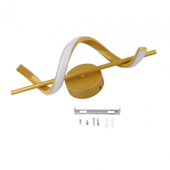 Lámpara de pared LED moderna, lámpara de pared junto a la cama, para escaleras, sala de estar, dormitorio Dorado