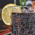 thumbnail image 4 of San Francisco Map Etched Whiskey Glasses Tumbler Gift Set | Old Fashioned Rocks Glass (Set of 2) - 10 Oz, 4 of 8