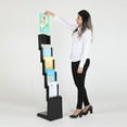 thumbnail image 6 of M&T Displays Floor Standing Foldable Brochure Rack, Magazine Leaflet Flier Holder, Literature Display Stand, Portable, 6 of 14