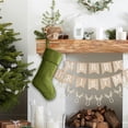 thumbnail image 3 of Vintage Velvet Christmas Stocking,Green Xmas Stocking,Sock Christmas Hanging Decoration,14.17"Large Thick Soft Velvet Hanging,Fireplace Candy Gift Family New Year Holiday Party Ornament 1Pc, 3 of 3