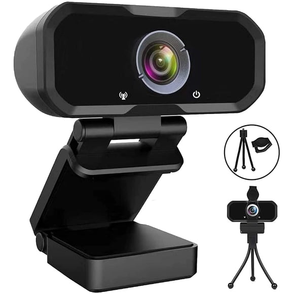 Cámara DE computadora Svcouok Webcam 1080p HD Con micrófono Y trípode