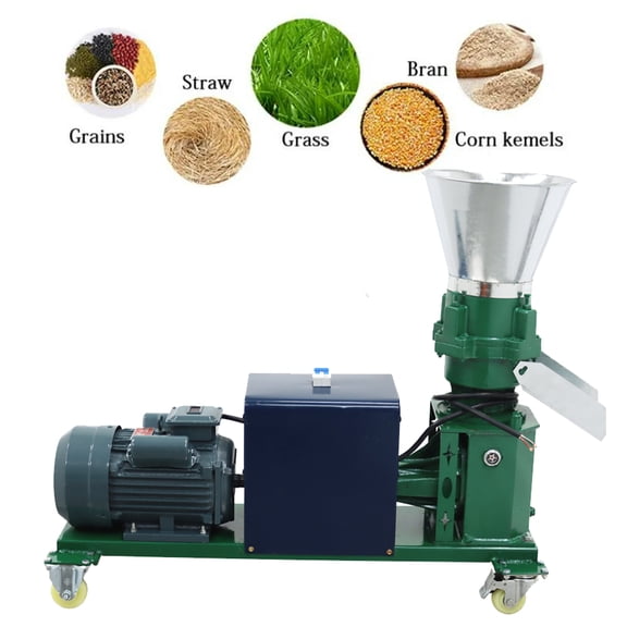 Feed Pellet Mill Machine Body Animal Poultry Livestock Pellet Making Machine without Grinding Discs 220V
