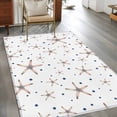 thumbnail image 2 of Rectangle Area Rugs 2.7 x 5 Ft, Starfish Coastal Non-Slip Residential Carpet, Summer Nautical Ocean Sea Modern Art Indoor Crawling Mats Runner Rugs for Living Room/Dining Room/Bedroom, 2 of 8