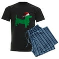 thumbnail image 6 of CafePress - Christmas Dachshund Pajamas - Men's Dark Loose Fit Cotton Pajama Set, 6 of 7