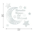thumbnail image 2 of Pegatina de espejo acrílico 3D con forma de media luna de Ramadán, autoadhesiva para puertas, ventanas y armarios., 2 of 9