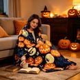 thumbnail image 6 of YingYouFu Halloween Printed Flannel Throw Blanket, Soft Warm Lightweight Nap Blanket Cozy Cover, Decorative Blanket for Sofa Bed Office Bedroom Camping Home Daily Use, 6 of 9