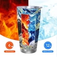 thumbnail image 5 of Fotbe Vintage Starry Sky Shark Pattern 20 oz Tumbler Stainless Steel Vacuum Insulated Coffee Ice Cup Double Wall Travel Flask Leak-proof Coffee Cup-Without Straw, 5 of 8