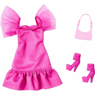 Barbie Doll Glitz in Trendy Pink Dress