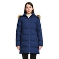 thumbnail image 3 of WenVen Women's Insulated Winter Coat Winter Puffer Jacket Warm Windproof with Detachable Hood Navy L, 3 of 11