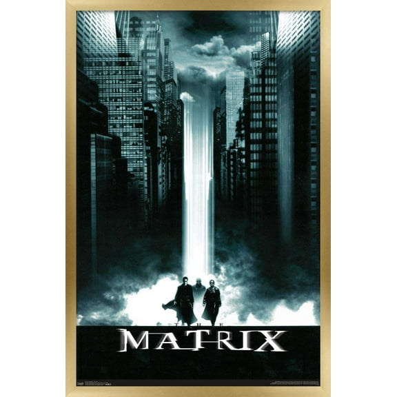The Matrix - Key Art Wall Poster, 22.375" x 34", Framed