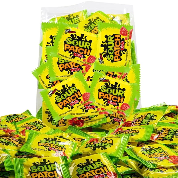 Soft & Chewy Sour Gummy Candy, Individually Wrapped Fun Size Bags, Bulk 2 lb Pack
