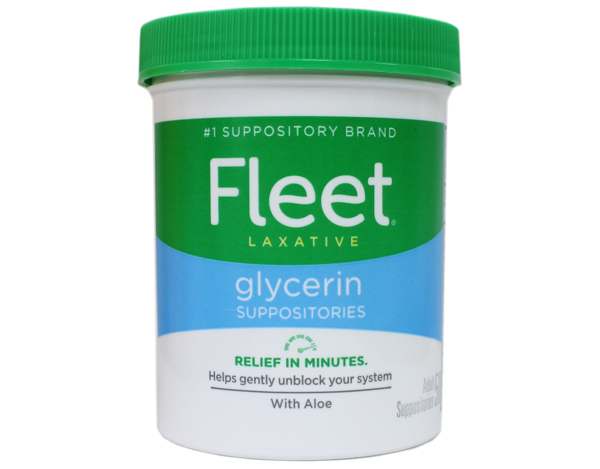 Fleet Laxative Glycerin Suppositories for Adult Constipation, Adult  Laxative Jar Aloe vera, 50 Count