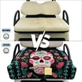 thumbnail image 5 of HUIACONG Sugar Skull Golf Cart Seat Covers Comfortable Non-Slip Golf Cart Seat Covers Club Car Breathable Portable Fit Most Cars EZGO Yamaha Club Car, 5 of 7