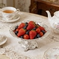 thumbnail image 4 of zhangmingg European Style Elegant Metal Serving Dish Decorative Fruit Tray for Candy Display At Wedding Party Home Dining Events, 4 of 8