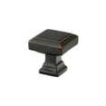thumbnail image 2 of Emtek 86296 Us14 Geometric Square Cabinet Knob 1.375 in in Nickel, 2 of 6