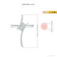 thumbnail image 3 of Angara Natural Diamond Cross Pendant Necklace for Women in 14K White Gold (Size-3.2mm) – April Birthstone Jewelry | Two Stone Diamond Cross Necklace, 3 of 7