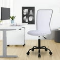 thumbnail image 4 of NiamVelo Executive Office Chair Armless Computer Chairs Adjustable Desk Chair with Lumbar Support for Teens Adults, White, 4 of 7