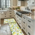 thumbnail image 4 of Lemon Kitchen Rugs Set of 2, Farmhouse Lemon Kitchen Rugs and Mats Non-Slip Washable, Lemon Kitchen Decor Floor Mats for Kitchen Sink Laundry Room, 17x30+17x47 Inch Yellow, 4 of 6