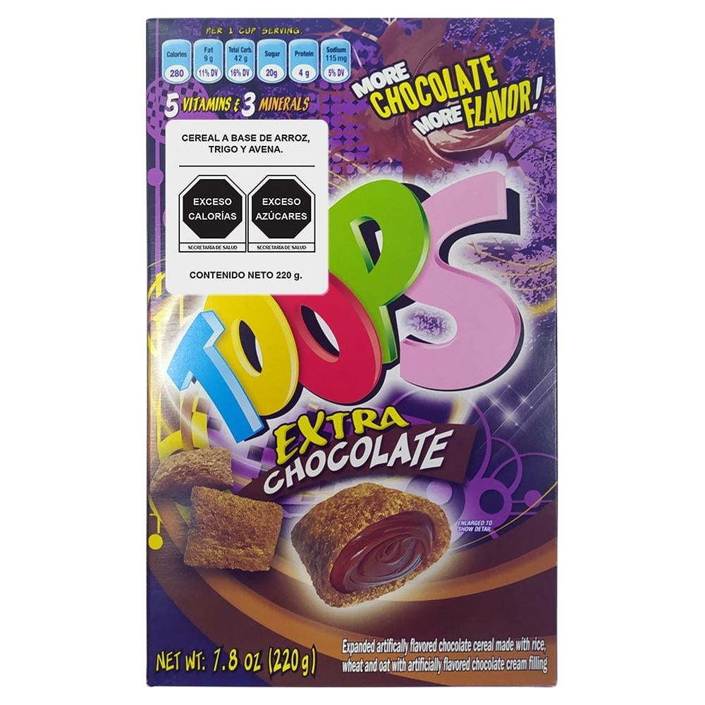 Cereal Toops Extra Chocolate 220 g | Walmart en línea
