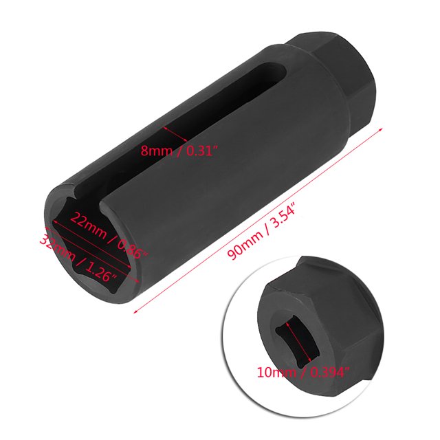 7/8 22mm Oxygen Sensor Removal Tool 1/2 Drive Side Cutout 7/8