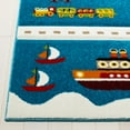 thumbnail image 3 of SAFAVIEH Carousel Kids Railroad Town Area Rug, Blue/Beige, 5'3" x 7'6", 3 of 11