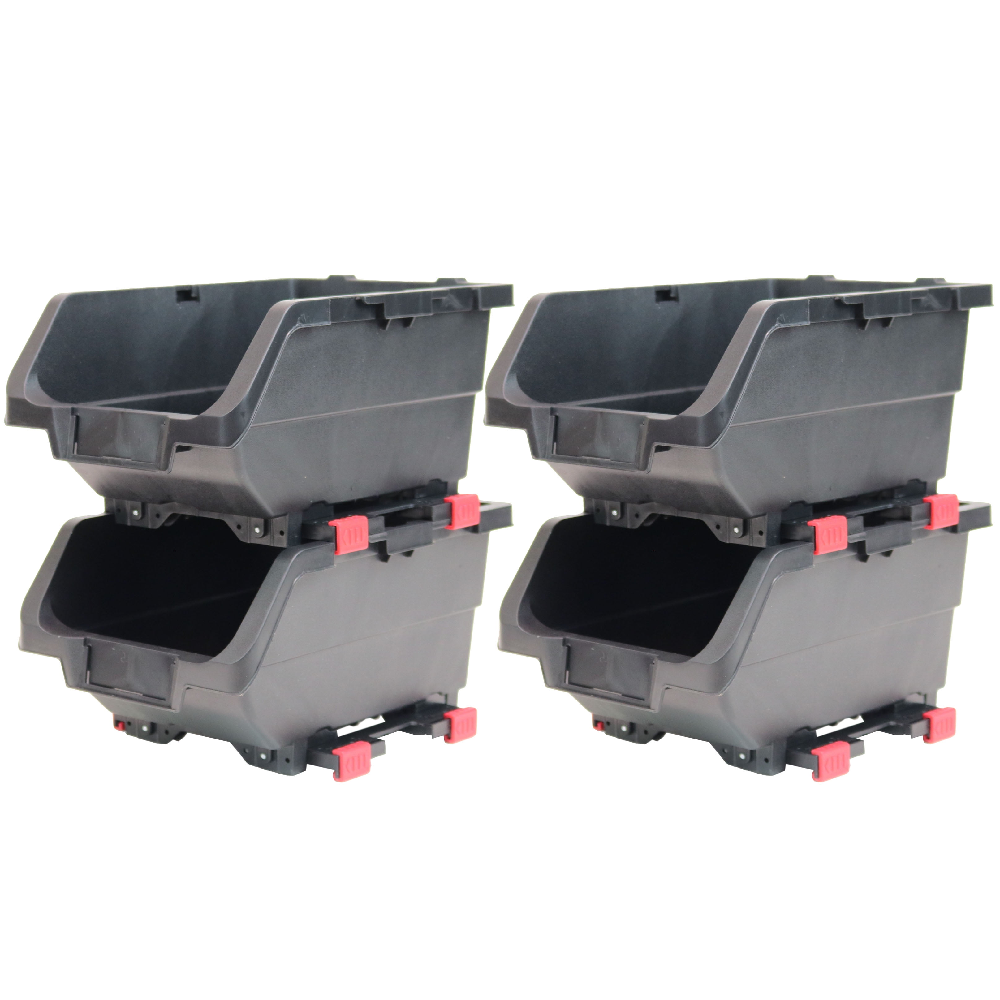 Husky 1008406264 8x12x6 Stackable Storage Bins (4pack)