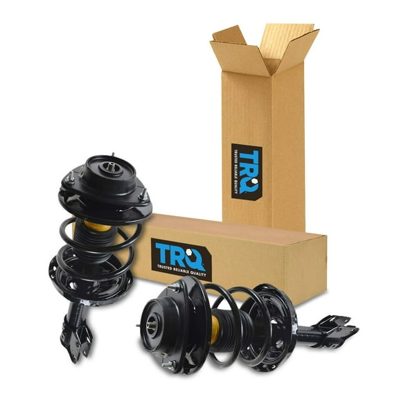 TRQ Front Strut & Coil Spring Assembly Set Driver & Passenger Sides Fits Select 05-09 Subaru Outback