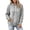 Gray, variant on Womens Fall Waffle Sweatshirts Quarter Half Zip Pullover Workout Hoodies Fashion 2026 College Teen Preppy Winter Jackets Sweaters