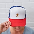 thumbnail image 6 of CafePress - Oh Snap Gingerbread Man - Adjustable Unisex Printed Trucker Hat with Mesh Back, 6 of 10