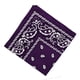 thumbnail image 4 of Bandana de algodón Colcomx Estampado de cachemira Paisley vaquero púrpura, 4 of 6