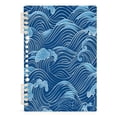 thumbnail image 2 of Notebook 8.3x5.7x0.4 Inch One Sizex2 Journey Note Diary Hardcover Notebook 60 Pages,80g Paper Writing Smooth and Not Easy to Break Blue Wave, 2 of 8