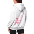 thumbnail image 3 of Breast Cancer Awareness Zip Up Hoodie Women Oversized Graphic Hooded Jackets Casual Fall Preppy Long Sleeve Sweatshirts, 3 of 7