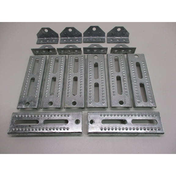 (8) Boat Pontoon Trailer 8" Bolster Bunk Board Adjustable Swivel Bracket Kits