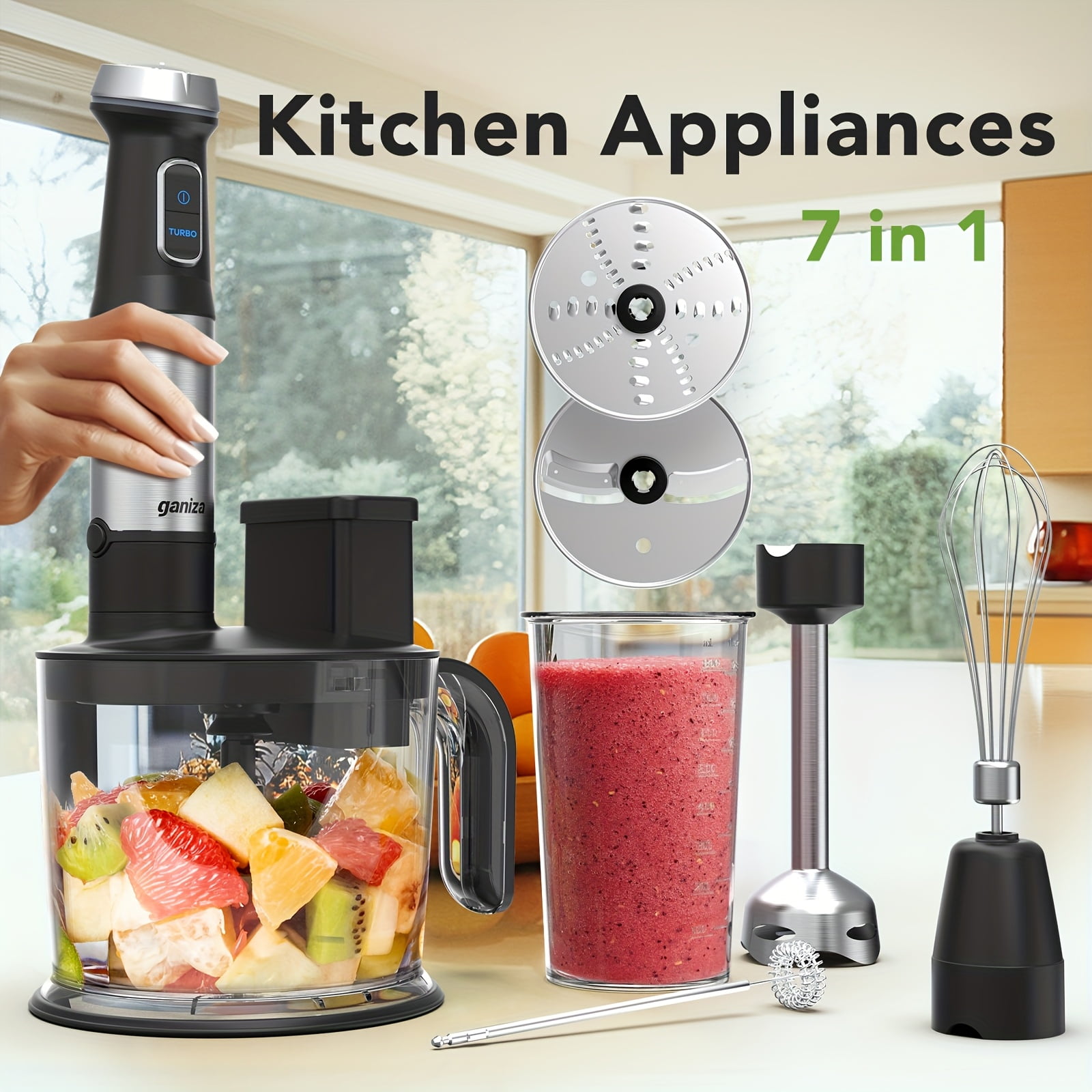 Oster 700W 2-in-1 12 Speed Blender & Food Chopper, 6 Cup