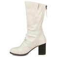 thumbnail image 2 of Journee Womens Sequoia Stacked Heel Mid Calf Boots, 2 of 9