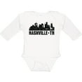 thumbnail image 3 of Inktastic Nashville Skyline Grunge Boys or Girls Long Sleeve Baby Bodysuit, 3 of 5