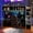 Black+Blue + MDF + Pine + Plywood + Twin, variant on Full Size Gaming Loft Bed with Integrated Desk and Lights, Modern Wooden Bed Frame with Desk and Built-in Charging Station, Black+Blue