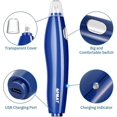 thumbnail image 3 of Kit de borrador eléctrico, borradores eléctricos recargables para dibujar, borrador de lápiz eléctrico-1_azul Kuyhfg Sin marca, 3 of 3
