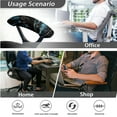 thumbnail image 7 of SCRAWLGOD Owl Dreamcatcher Comfortable Office Chair Cover with Arm Protector 4 PCS Dustproof Non-Slip High Back Chair Slipcover Breathable Boss Swivel Chair Covers, 7 of 7