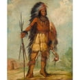 thumbnail image 2 of George Catlin 15x18 Gold Ornate Wood Frame and Double Matted Museum Art Print Titled - A-Wun-Ne-Wa-Be, Bird of Thunder (1845), 2 of 4