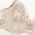 thumbnail image 5 of Wingslove Women's Sexy Lace Bra Plus Size Sheer Non Padded Unlined Underwire Bra,Beige 38D, 5 of 9