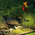 thumbnail image 3 of Lámpara de césped con control de luz con energía solar, estilo Cala rosa, 4LED, para jardín y patio al aire libre, 3 of 8