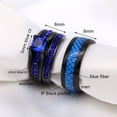 thumbnail image 2 of Matching Rings Couple Rings Blue 1CT CZ 10kt Black Gold Plated Women Wedding Ring Sets, 2 of 7