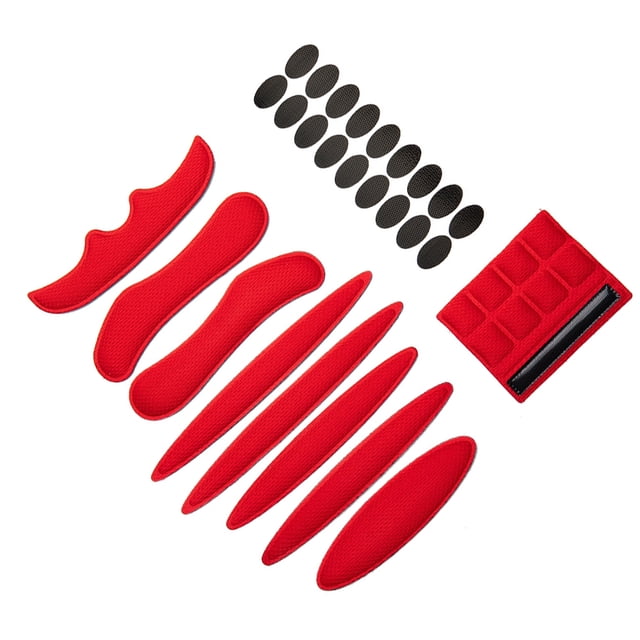 Accesorios cómodos y transpirables Toystoory para casco de motocicleta almohadilla duradera rojo